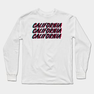 California Neon Tshirt Logo Long Sleeve T-Shirt